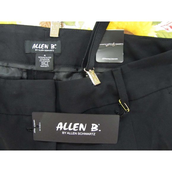 Allen B. Black Suspender Flare Leg Cuffed Pants - Picture 4 of 7